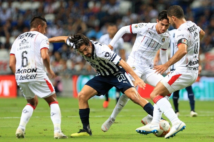 Rodolfo Pizarro con Monterrey vs Chivas en Liga MX Rodolfo Pizarro con Monterrey vs Chivas en Liga MX