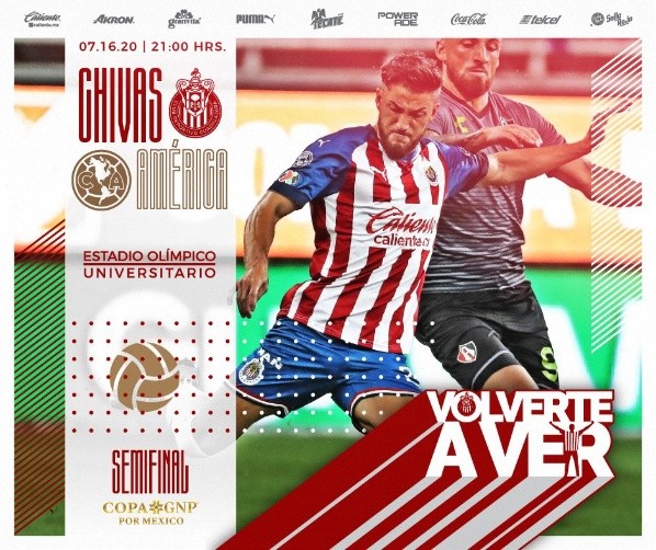 EN VIVO Chivas vs América en semifinales de la Copa por México