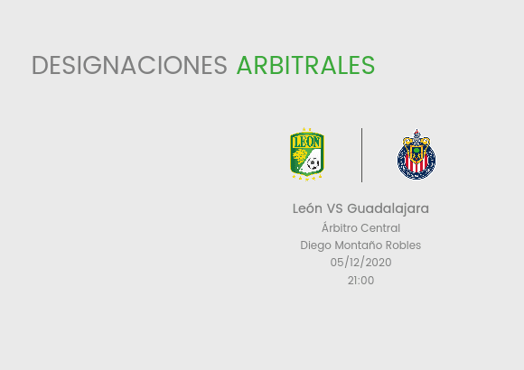 Árbitro del Chivas vs León en la semifinal de Liga MX Árbitro del Chivas vs León en la semifinal de Liga MX