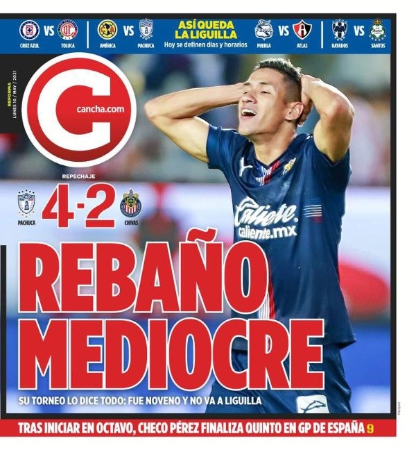 Portada diario Cancha Portada diario Cancha
